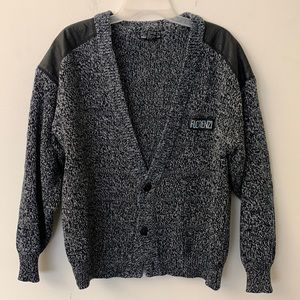 Florenzi Collection Grey Knit Cardigan Size Medium